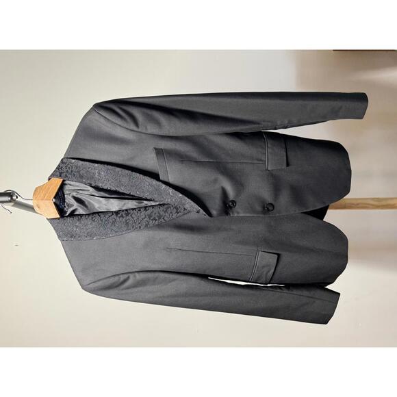 Zara Other - Men's Black Blazer with Shawl Collar